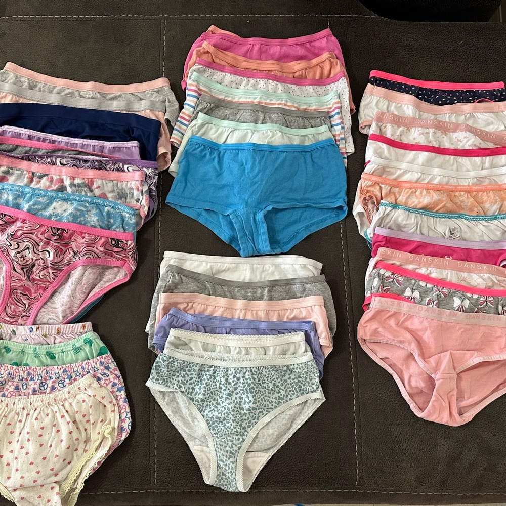 38 Assorted Colorful Kids Underwear Set Bundle